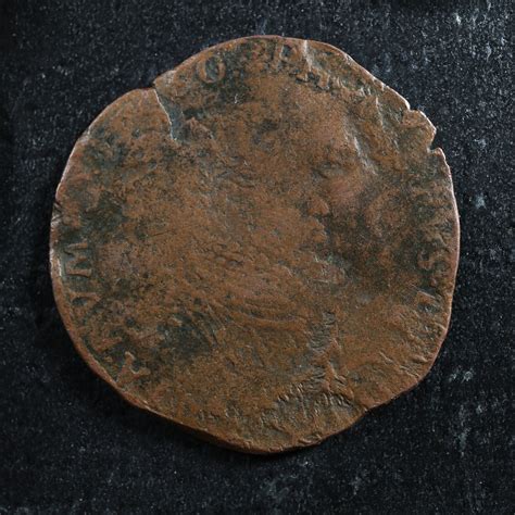 Spanish Netherlands jeton Dated 60 (1560) Philip II and Isabella copper ...