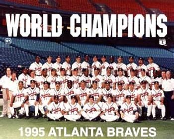 Atlanta braves 1995 | Braves 1995 World Series Champs Team 8X10 Photo ...