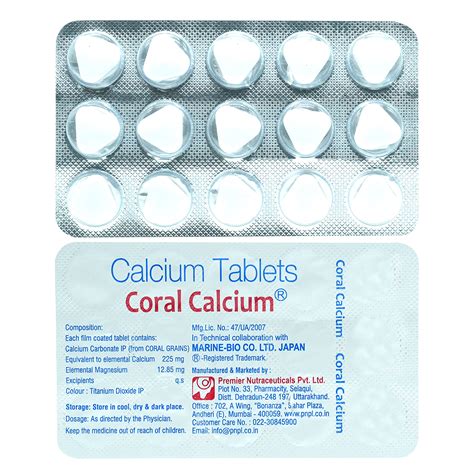 Coral Calcium Tablet | Uses, Side Effects, Price | Apollo Pharmacy