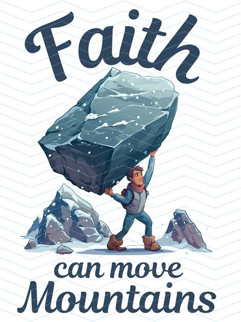 Faith Can Move Mountains PNG, Transparent Background, Commercial Use ...