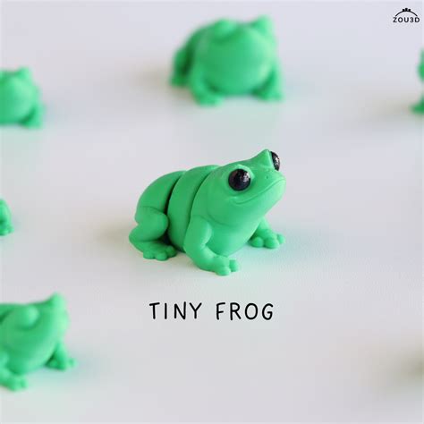 🐸 Tiny Frog - Print in Place・ 3D File for 3D printing・Cults