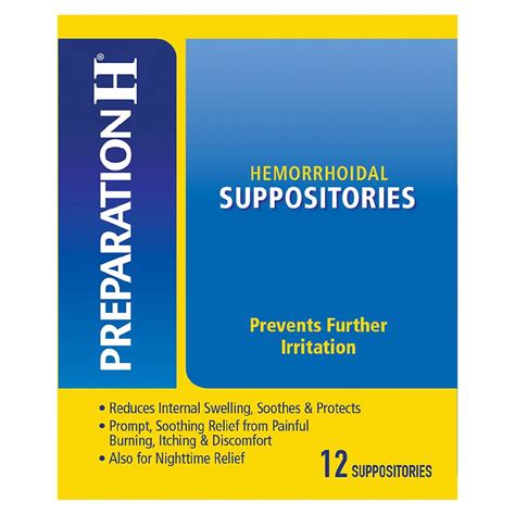 Preparation H Hemorrhoid Relief Suppositories | Walgreens