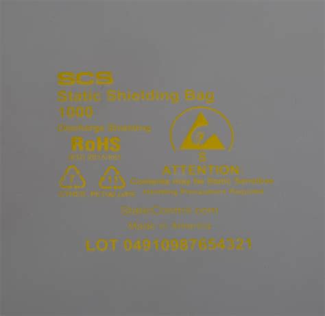 1001624 SCS | SCS Static Shielding Bag 406mm(W)x 610mm(L) | 174-5104 | RS