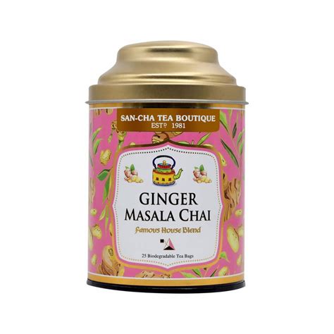 Ginger Masala Chai| Ginger Tea| Digestive Tea| Pyramid Tea Bags ...
