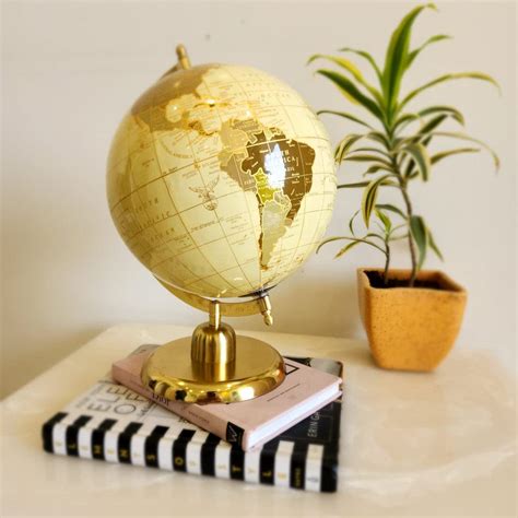 Viivaz Peru Laminated Beige Globe Educational World Globe for Kids ...