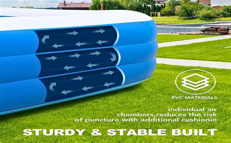 Inflatable Swimming Pool Adults Above Ground 10Feet Swimming Pools for ...