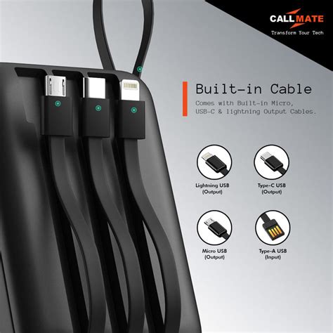 Callmate CT-006: 23W Fast Charging Power Bank 10000mAh