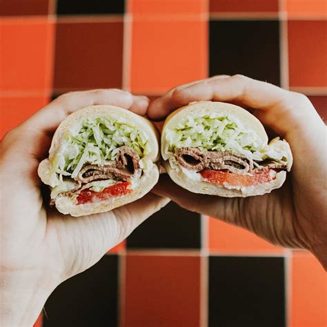 Jimmy John's menu in Laurel, Montana, USA