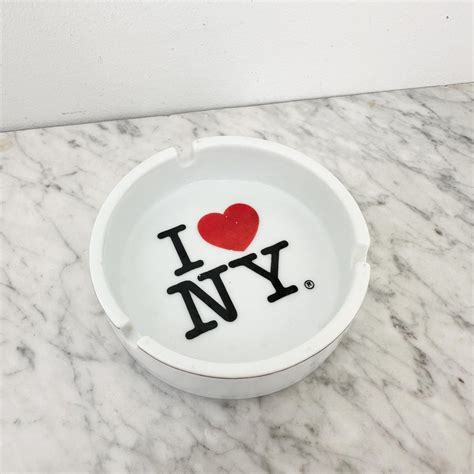 Vintage I Love NY Ashtray, 1980s New York Ashtray, Vintage New York ...