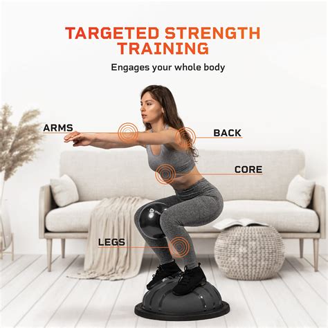 Snapklik.com : LifePro Half Exercise Ball Trainer -Balance Ball For ...