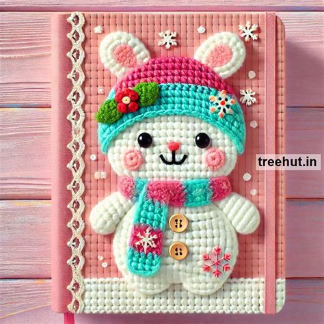Christmas Crochet Diary Cover Ideas for Selling or Gift Ideas