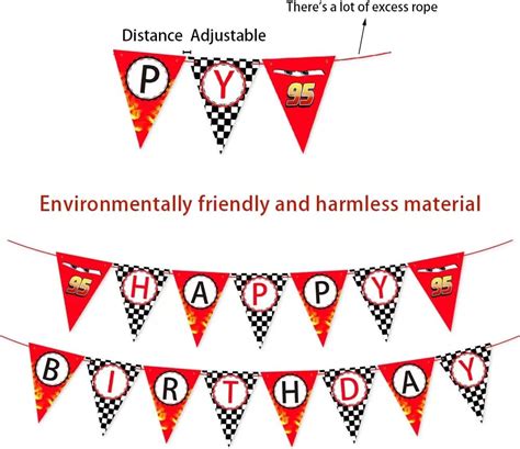 Derzhssg Checkered Flag Racing Birthday Party Decorations India | Ubuy