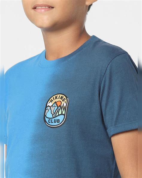 Buy Blue Colourblocked Crew Neck T-shirt for Boys Online at Jack&Jones ...