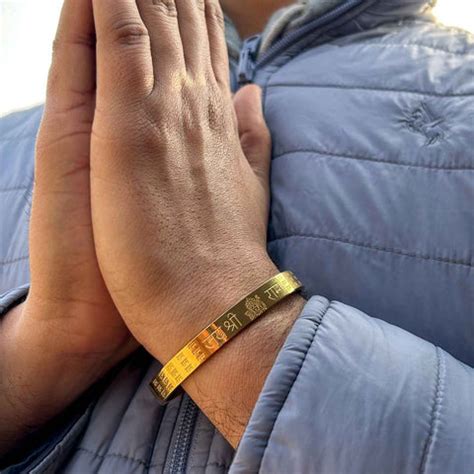 Gold Plated Jai Shree Ram kada – Japam