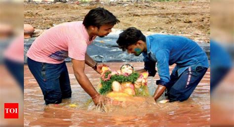 Two ponds earmarked for idol immersion, steps being taken to clean ...