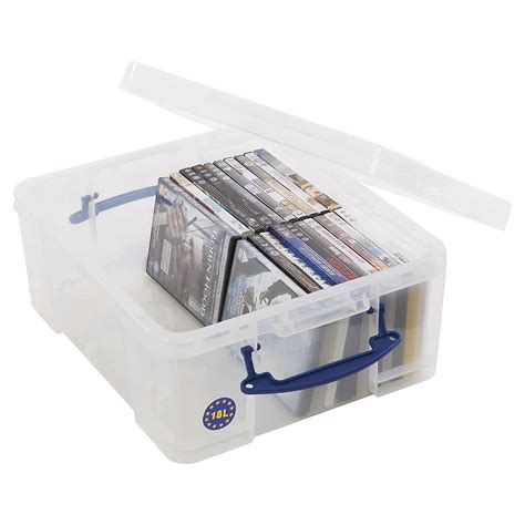 Really Useful Box | 18 Litre Capacity | 200h x 390w x 480d mm | Clear ...