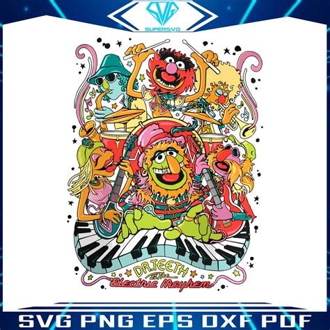Disney Muppets Show The Electric Mayhem and Dr Teeth PNG