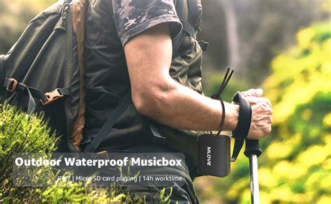 MLOVE R1 Portable Outdoor Bluetooth Speaker, IPX7 Waterproof Speaker ...