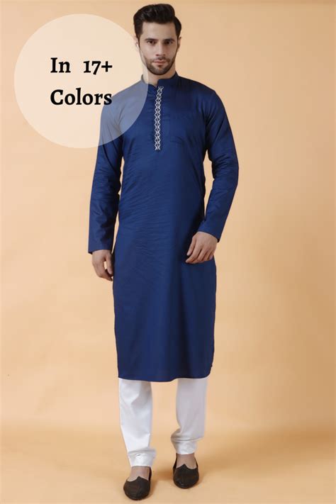 Buy Embroidered Kurta & Traditional Kurta For Men - Apella