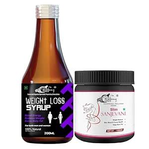 Riffway Slim Sanjevani Powder & Weight Loss Syrup Ayurvedic Herbal ...