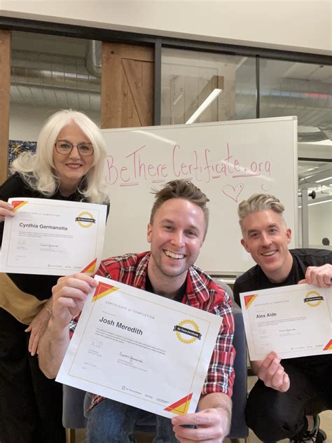 The Be There Certificate - The Shorty Awards