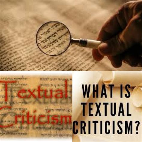 What is Textual Criticism : r/Christianity