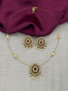 ANOUK Brass Gold-plated Gold Jewellery Set Price in India - Buy ANOUK ...