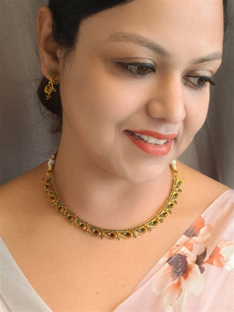 Premium Gold Finish Designer Necklace set with AD stones – Griiham
