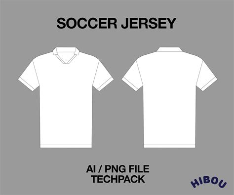 Sports Jersey Soccer Football Jersey With Collar Technical Drawing ...