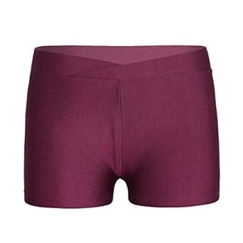Buy inlzdz Kids Girls V-Front Waistband Boy Cut Shorts Ballet Dance ...