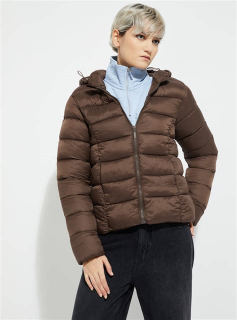 Buy URB_N Women Quilted Hooded Jacket Online at just Rs. 1999.0 ...