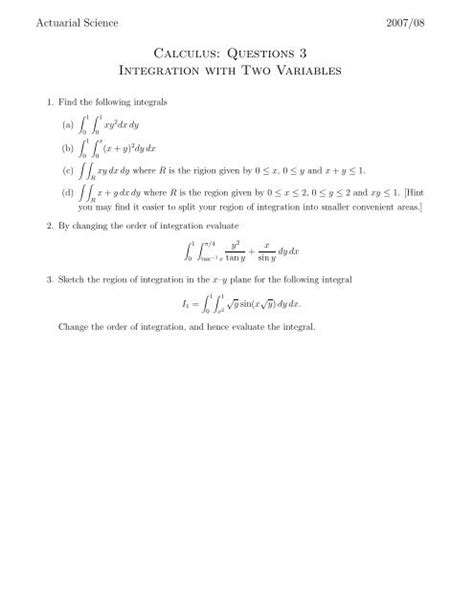 Image result for Calculus Integration Questions Graph