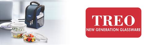 Treo by Milton Health First Round Glass Tiffin Box with Cover, 380ml ...