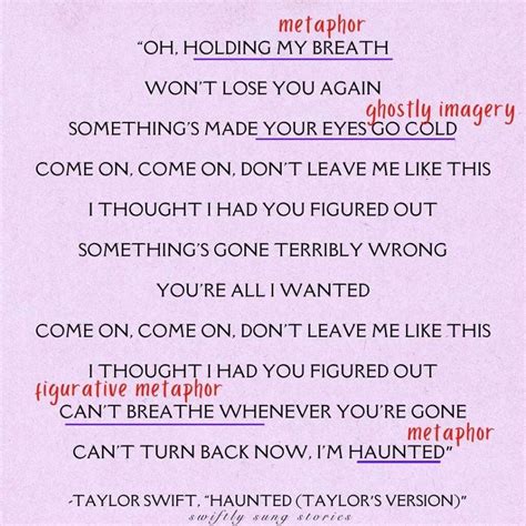 The Ghosts of Love: Taylor's "Haunted" Song Meaning - Swiftly Sung Stories
