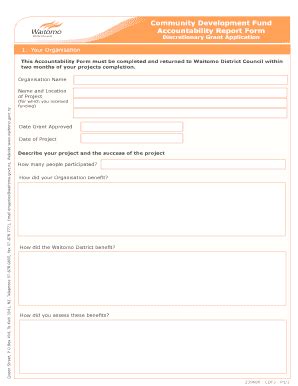 Fillable Online waitomo govt Accountability Form - Waitomo District ...