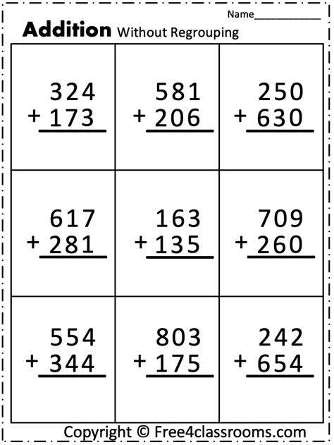 Image result for Addition of 3 Digit Numbers