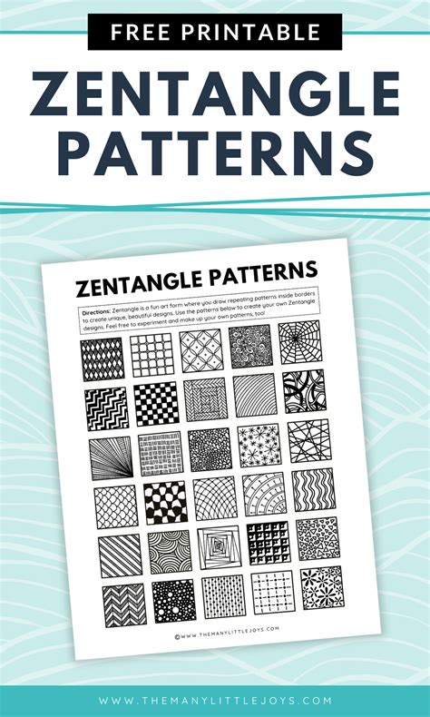 Image result for Printable Zentangle Patterns