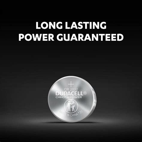 Duracell CR2032 3V Lithium Coin Battery – Long-Lasting Power for Smart ...