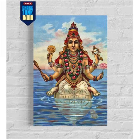 Buy Kurma Avatar by Raja Ravi Varma Famous Canvas Painting Online ...