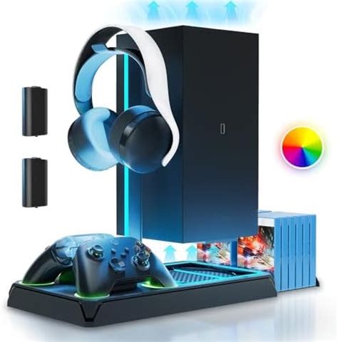 HONCAM Xbox Stand with Cooling Fan for Xbox Series X/S,Xbox Accessories ...