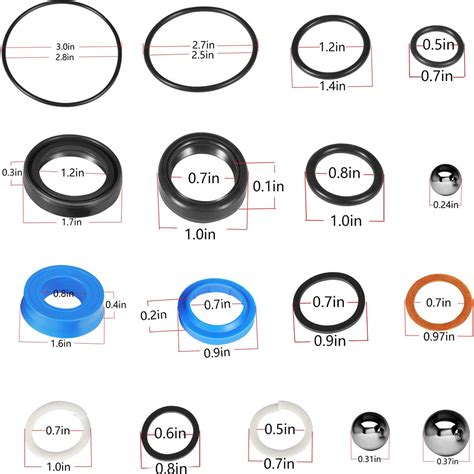 AM200F Upgraded Hydraulic Floor Jack Seals Repair Kit For Matco Floor ...