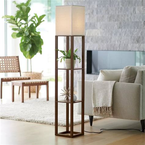 Pitch Pine Shelving Floor Lamp – Radwell Designs