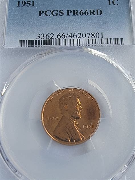 1951 Lincoln Cent - 1 Cent Penny - PCGS PR66 RD - For Sale, Buy Now ...