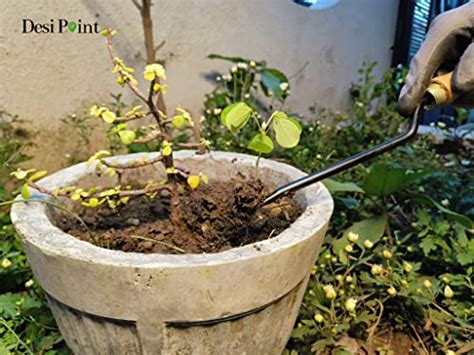 Desi Point Handmade I-Weeder for Gardening - Soil Digger Hand Tool/Han ...