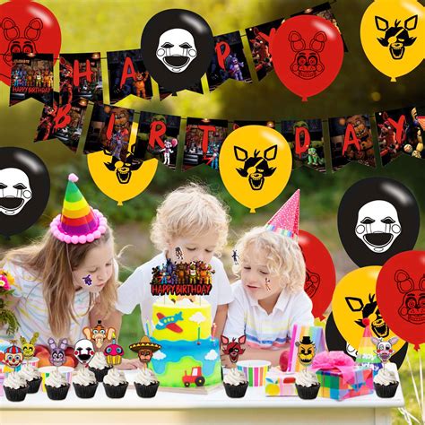 Five Nights at Freddie's Party Supplies Includes Banner,Cake Topper ...