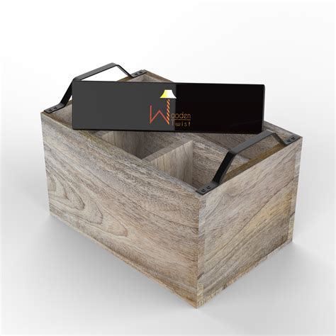 Buy Wooden Spoon Multipurpose Cutlery Holder Stand with Tissue Rack ...