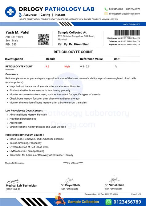 Reticulocyte Count Test: Price, Purpose, Procedure and Result | Drlogy