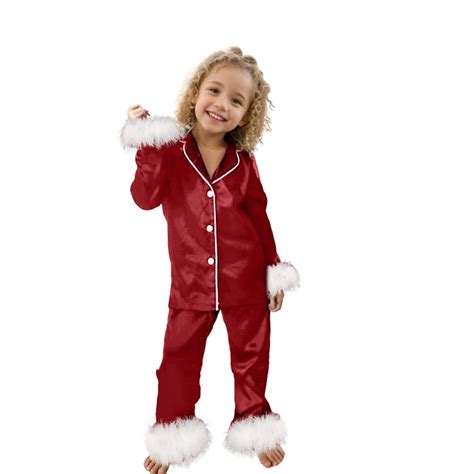 Satin Pajamas For Girls Christmas Pjs For Kids Satin Pajamas for Girls ...