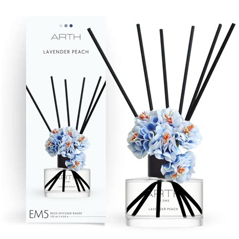 EM5™ Scented Reed Diffuser Set (120 ml) | Lavender Peach | Non-Toxic ...