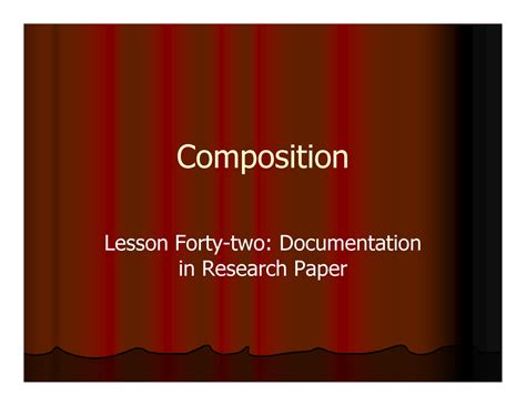 Documentation - research - CompositionComposition Lesson FortyLesson ...